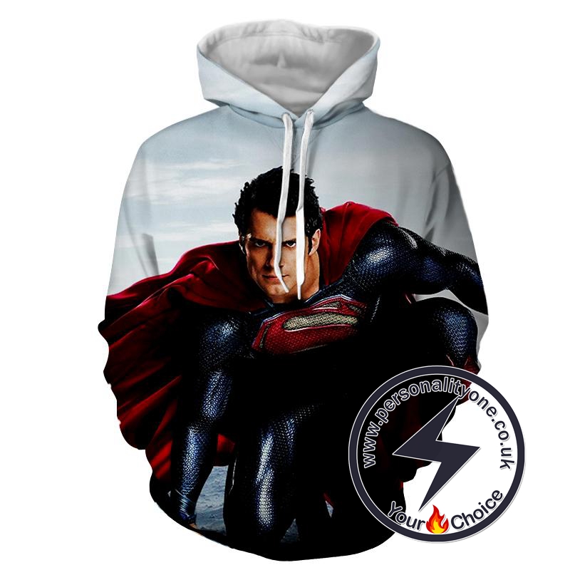 Man Of Steel - Superman Sweat Shirt - Superman Hoodies